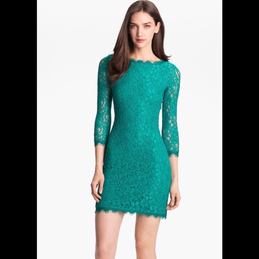 Diane Von Furstenberg Zarita Lace Dress. Size 2